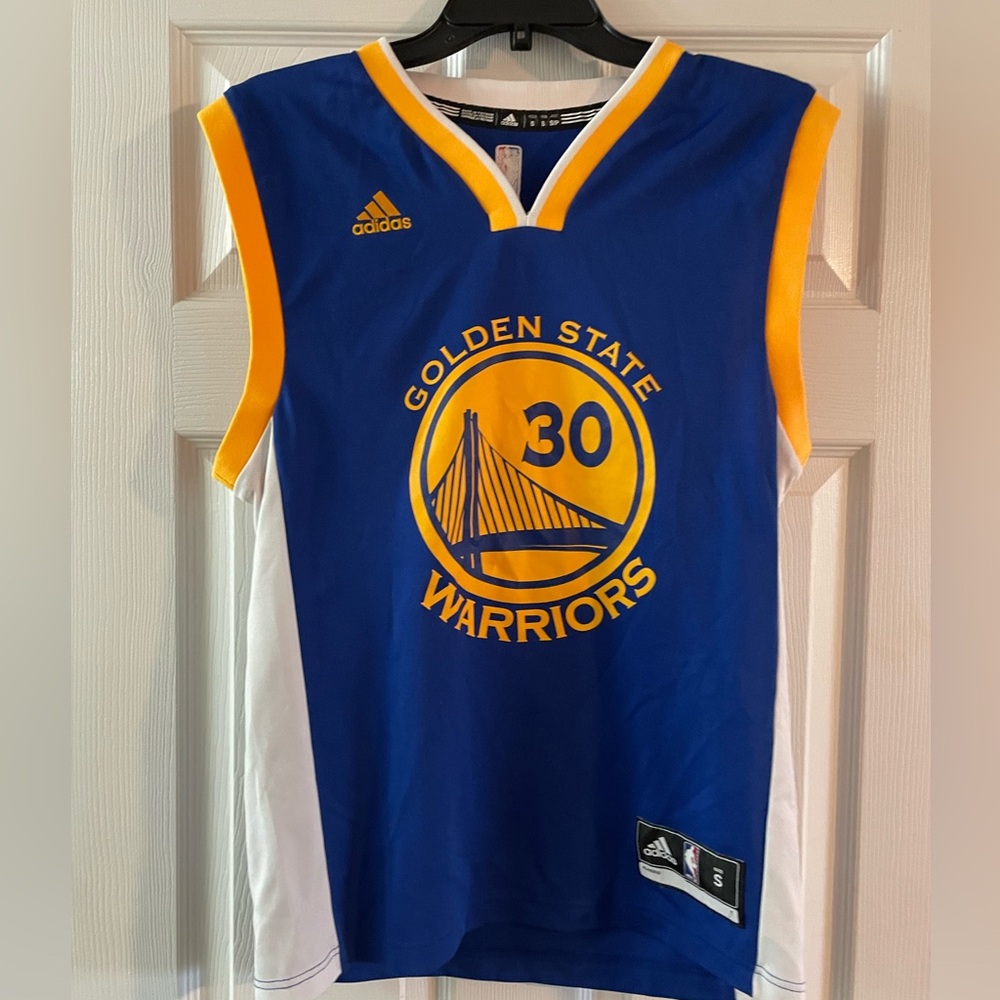 Stephen Curry Basketball Jersey Shirt Golden State Warriors ADIDAS Adult S